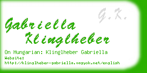 gabriella klinglheber business card